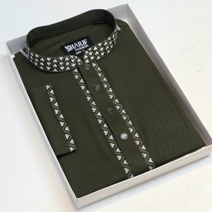 অলিভ কালার পাঞ্জাবি (COD-602)